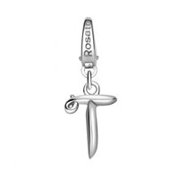 Charm Rosato Donna Alphabet in Argento RAL046 - RAL046